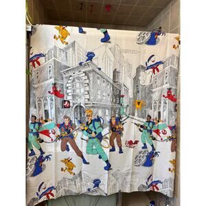 Ghostbusters 1984 Vintage TWIN size Flat Sheet Bedding RARE